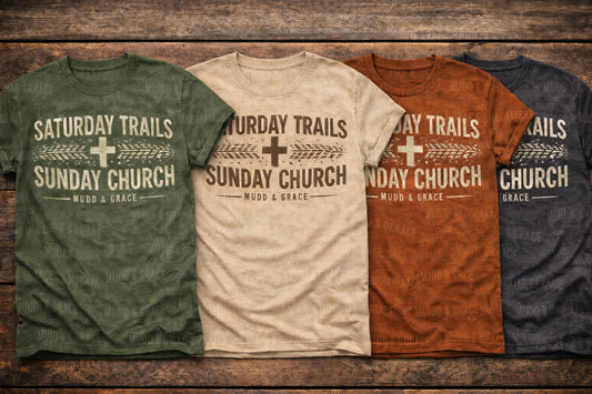 Saturday trails, Sunday Church.