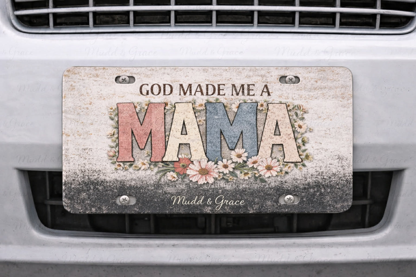GOD MADE ME A MAMA-CAR TAG