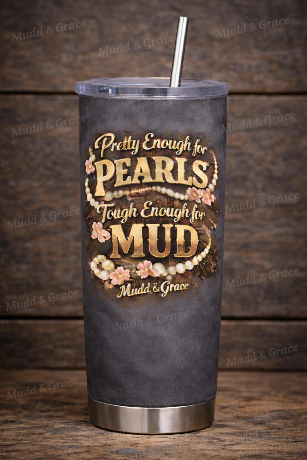 Pretty Enough for Mud, Tough enough for pearls Graphic tee bundle
