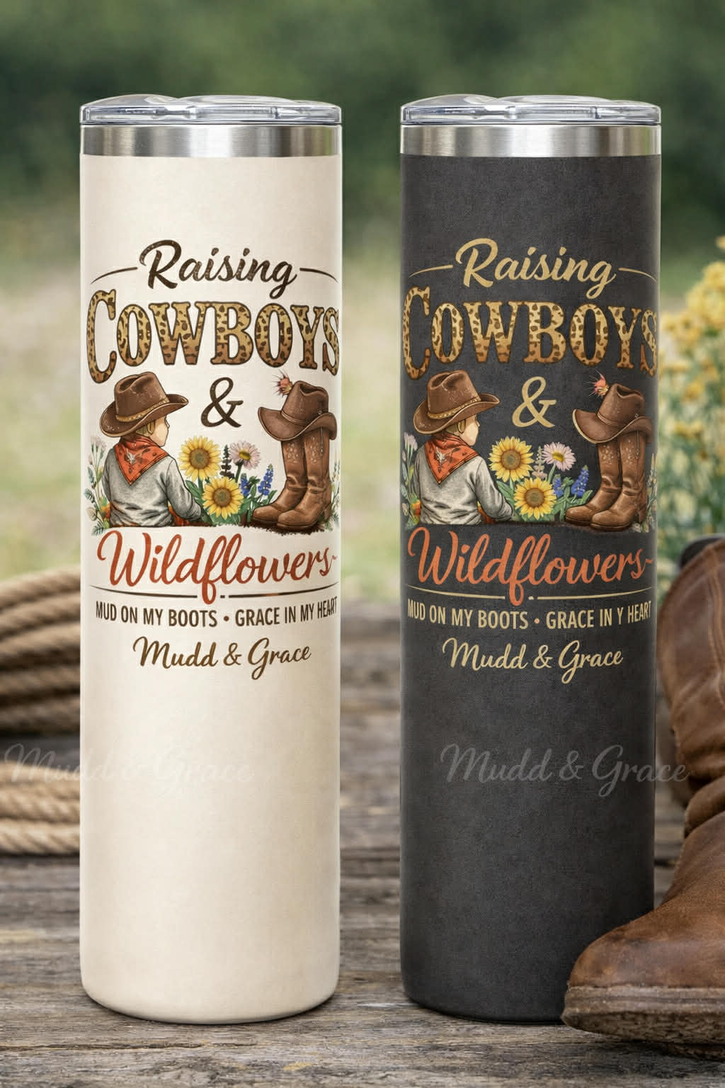 Raising Cowboys and Wildflowers Mama tumbler
