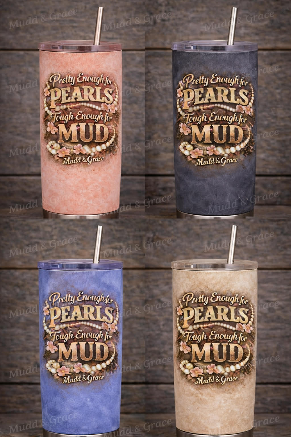Pretty Enough for Mud, Tough enough for pearls Graphic tee bundle
