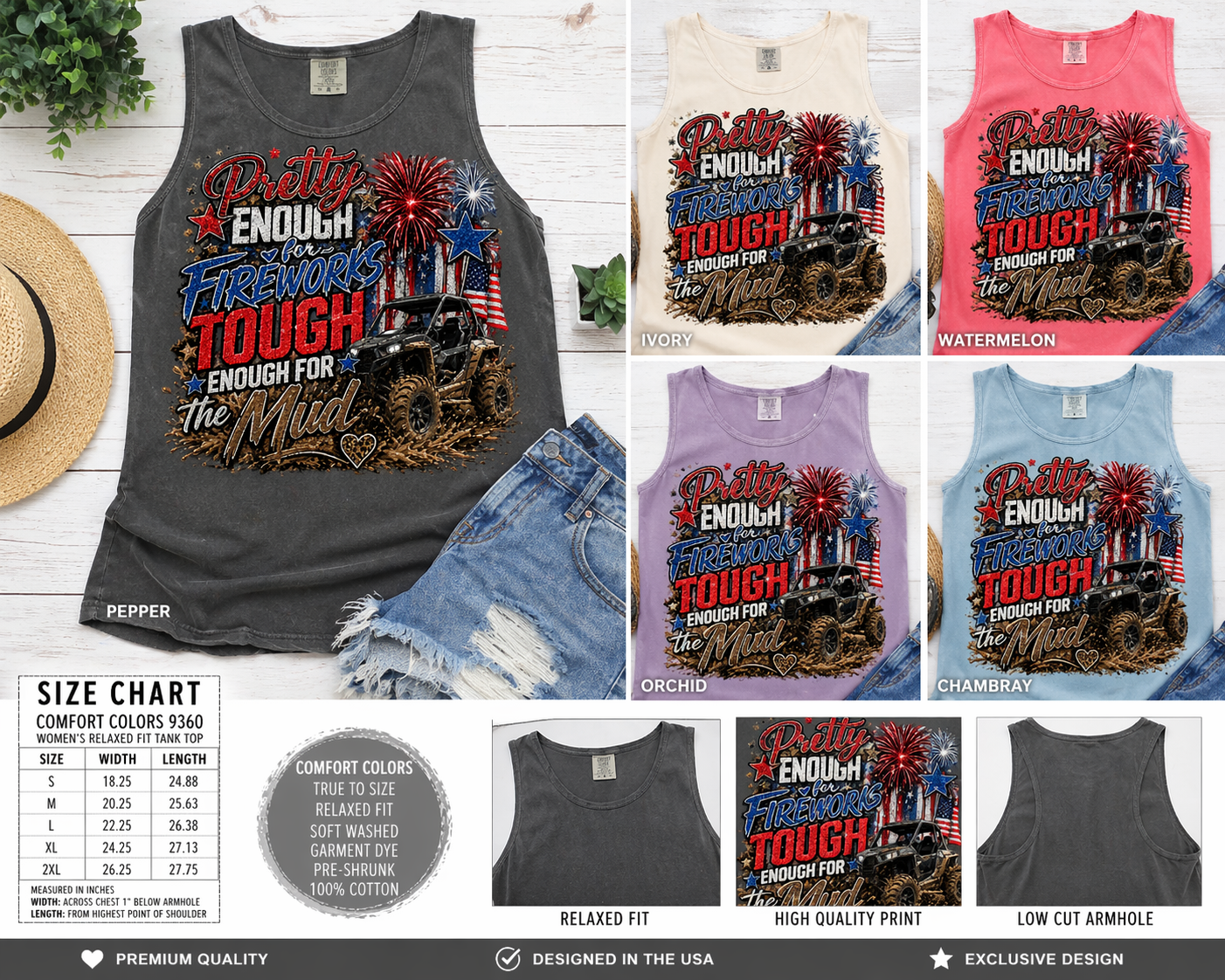 Pretty Enough for Fireworks, Tough Enough for the Mud Tank