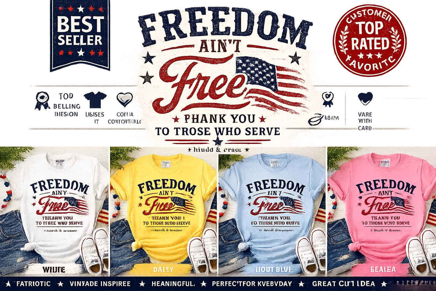 Freedom Ain't Free Graphic Tee