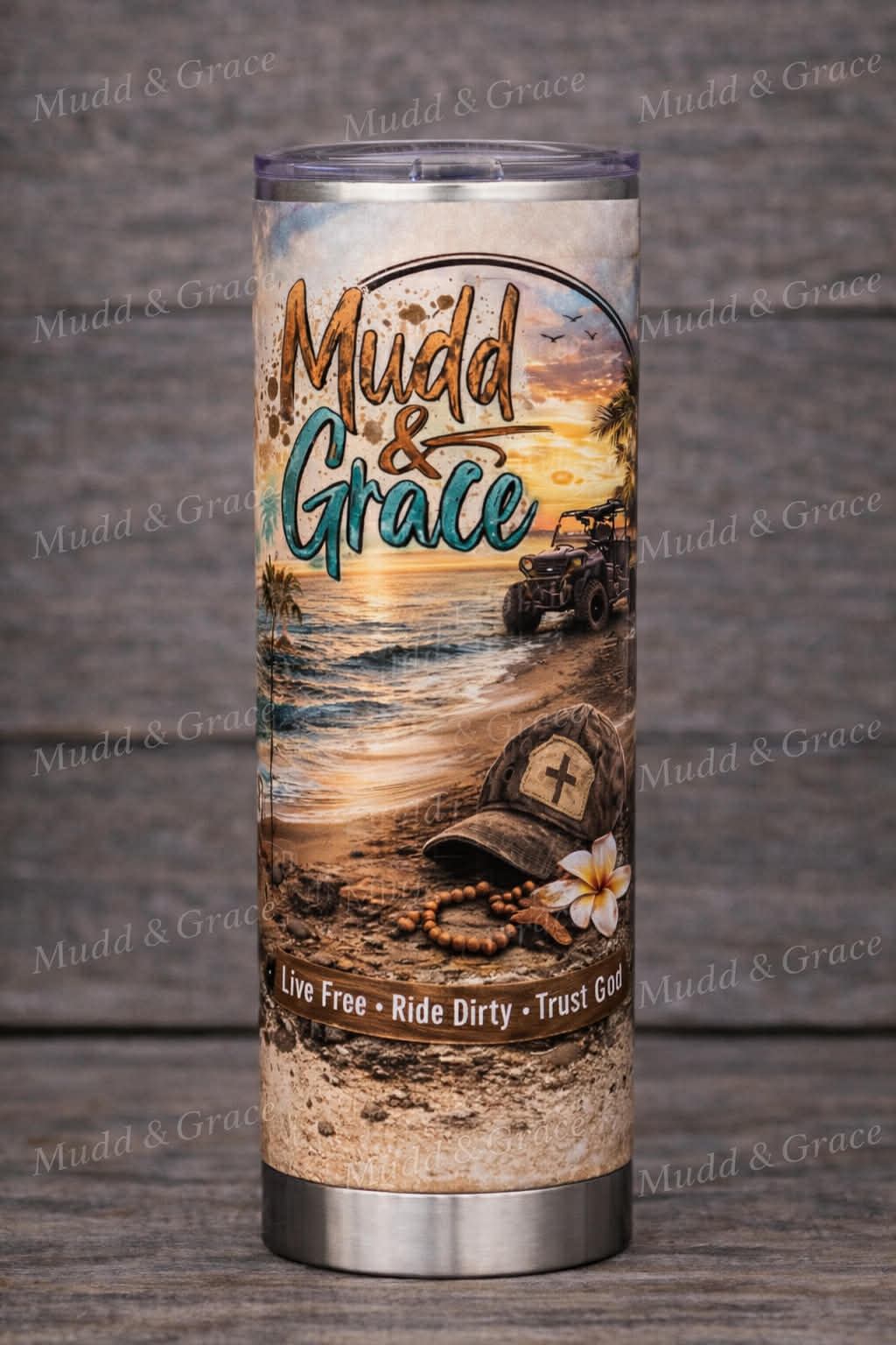Mudd & Grace Logo tumbler